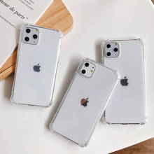 Четыре угловых взрывозащищенный Чехол для мобильного телефона для iPhone XR XS Max 6, 6S, 7, 8 plus, 5S SE 2020 11 12 Pro Max Мини прозрачных чехлов для мобильных телефонов 2024 - купить недорого