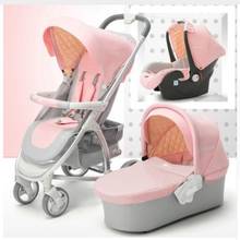 Luxury Baby Stroller 3 IN 1 Or 2 in 1 Carriage Portable Folding Travel Pram New Color in 2018 2024 - buy cheap