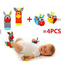Infant Baby Kids Socks rattle toys Wrist Rattle and Foot Socks 0~24 Months 4pcs=2 pcs waist+2 pcs socks 2024 - buy cheap