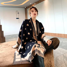 Luxury Women Cashmere Scarf Winter Pashmina Warm Shawls and Wraps Lady Print Thick Blanket Neck Scarves Bufanda 2024 - buy cheap