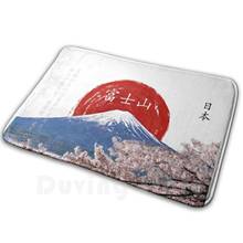 Alfombra de Fuji San para dormitorio, tapete antideslizante, diseño artístico de Fuji, Fuji, Fujisan, Japón, Nihon, Sol japonés, Sakura, Kanji 2024 - compra barato