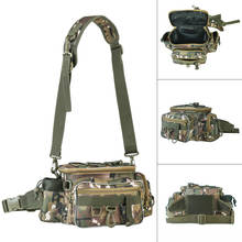 Bolsa de ombro camuflada mensageiro, bolsa de equipamento de pesca, isca, câmera de fotografia, bolsas de armazenamento 34x17x16cm, ferramenta ao ar livre 2024 - compre barato