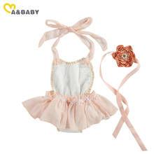 Ma & Baby-mono con volantes de princesa para recién nacido, ropa con flores de verano, 0 a 24 meses 2024 - compra barato