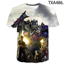 Summer New 3D Print Transformers Optimus Prime T Shirt Men Women Children Streetwear Fashion Casual Boy Girl Kids Tops Tee Shirt 2024 - buy cheap