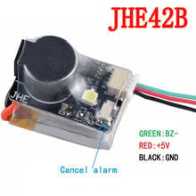 Localizador de zumbador súper fuerte JHE42B, 5V, 110dB con alarma de zumbador LED para Dron de carreras FPV, controlador de vuelo Multirotor 2024 - compra barato