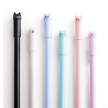 1 Pcs Cute Gel Pen Cartoon Cat Pen 0.5mm Black Gel-Ink Pen Korea Stationery Kawaii School Supplies Kids Prize Office Accessories 2024 - buy cheap