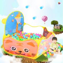 Foldable Cartoon Ocean Ball Pit Pool Outdoor Indoor Sports Playground Tent Ball Basket Kids Play Game Toy Tent Fencing Playtent 2024 - buy cheap