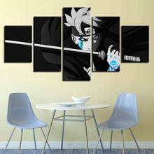 Arte de pared de 5 piezas, lienzo de Anime Manga, figura de habilidad Ninja, carteles e imágenes, decoración moderna para sala de estar y dormitorio, pinturas 2024 - compra barato