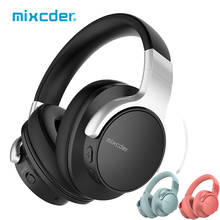 Mixcder E7 Беспроводные наушники с активным шумоподавлением, Bluetooth 5,0, гарнитура, Накладные наушники, быстрая зарядка с микрофоном для ПК телефона 2024 - купить недорого