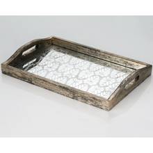 DOLBOVI Porio Tumbled Mirrored Wood tray 46x32 tray поднос plateau de service 2024 - buy cheap