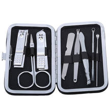 Utility Stainless Steel Kit New Nail Pedicure Manicure Set Nail Care Scissor Tweezer Ear Pick Clipper Acne Needle Tool 8PCS/Set 2024 - buy cheap