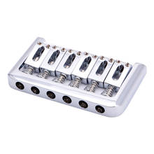 Chrome Electric Guitar Hardtail Top Load Bridge 6 String Fixed Hard Tail Parts Guitar Part Accessories 2024 - buy cheap