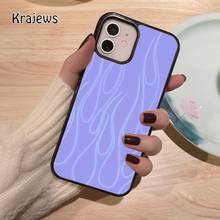 Krajews lilac flame coque Phone Case for iPhone 12 13 mini 5 6S 7 8 PLUS X XS XR 11 PRO MAX SE 2020  Cover Funda Shell 2024 - buy cheap