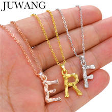 JUWANG 2021 Vintage Clavicle Chain Necklace 26 Letter Alphabet Initial Pendant Chokers Necklaces For Women Men Jewelry Collar 2024 - buy cheap