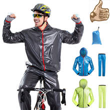 Chaqueta impermeable de ciclismo para hombre y mujer, ropa impermeable para bicicleta de montaña y carretera, Poncho 2024 - compra barato