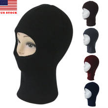 Fasdhion Solid Style Ski Winter Hat 1 One Hole Balaclava Hood Beanie Tactical Warm Black Red Coffee Gary Blue 2024 - buy cheap