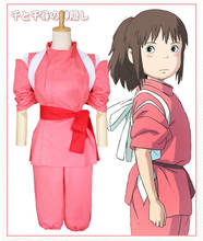 2020 Japanese Style Anime Spirited Away  Suit Ino Chihiro Performance Cosplay Costume Girl Pink Kimono Suit  Cosplay Women 2024 - buy cheap