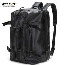 Mochila de piel sintética para hombre, bolso de hombro de viaje de gran capacidad, para ordenador portátil, para escuela y Universidad, XA928ZC 2024 - compra barato