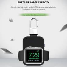 Мини Внешний аккумулятор 950 мАч часы Qi магнитное Беспроводное зарядное устройство для Apple iWatch 5 4 3 2 1 Универсальная внешняя батарея Быстрая зарядка 2024 - купить недорого