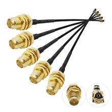 5Pcs U.FL IPX IPEX to RP SMA Female Jack Pigtail RF Jumper 1.13mm Cable RP-SMA Plug Socket Connector for PCI WiFi WLAN Card FPV 2024 - buy cheap