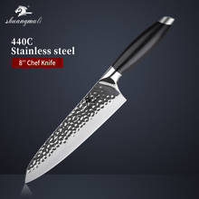 8 Inch Slicing Meat Chef Knife 440C Stainless Steel Kitchen Chef Knives Utility Japanese Cooking Filleting Petty Cleaver Knife 2024 - buy cheap