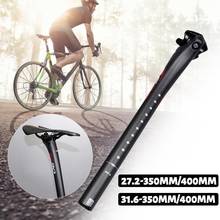 Canote de carbono para bicicleta mtb, 27.2/31.6x350/400mm, para mountain bike 2024 - compre barato