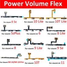 For Xiaomi Mi 10T Lite 5 6 8 5s Plus Power on/off Volume Key Button Flex Cable Ribbon For Xiaomi Mi 11 Mi10 Pro Mi 8 9 Lite SE 2024 - buy cheap