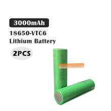 Перезаряжаемая литий-ионная батарея EastFire VTC6, 3,7 в, 3000 мАч, 18650 Аккумулятор для Sony US18650VTC6 30A, игрушки, инструменты для фонарика, 2 шт. 2024 - купить недорого