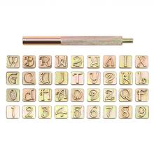 36pcs Letter Number Stamps Wood Leather Copper Punching Carbon Steel Metal Stamper Set DIY Handicraft Art Accessories 2024 - buy cheap