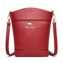 High Qaulity Women Messenger Bags Female Leather Shoulder Bag Vintage Handbag Sac Designer Crossbody Bags for Women Bucket Bag 2024 - buy cheap
