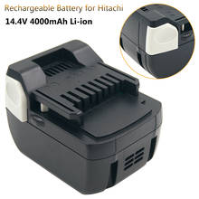 Replacement 14.4v 4.0Ah Li-ion power tool battery for HITACHI BSL1415 BSL1430 CD14DSL DH14DSL DS14DSL 329901 Cordless Drill 2024 - buy cheap
