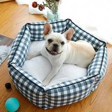 Lattice Pet Bed Soft Small Medium Dog Soft Pet Nest For Dogs Washable House Lounger Bench All Seasons Cat Puppy Kennel Mat 2024 - buy cheap