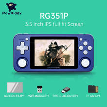 Powkiddy RG351P Handheld Game Console 3.5-inch IPS Screen Dual Rocker Linux System PC Shell PS1 N64 Games Children's gifts 2024 - buy cheap