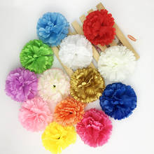 Flor de seda artificial de clavel para boda, ramo de flores de 9CM, 14 colores, bricolaje, para hacer bolas de beso, 200 Uds. 2024 - compra barato