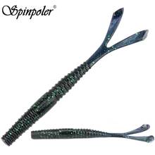 Spinpoler-Cebo de gusano de cola de oreja de conejo, aparejo de tiro de gota único, 6 ''/0,36 oz, para aparejo de trucha, lubina 2024 - compra barato