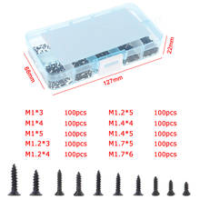 Наборы ручных инструментов 1000 шт./компл. M1 M1.2 M1.4 M1.7 крестообразные микровинты с круглой головкой саморезы набор винты для электронной техники 2024 - купить недорого
