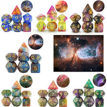 Shinny Bright like Universe Galaxy RPG DND Game Digital Dice Set of D4-D20 with Bag Cool for  Boardgame As Souvenirs/Gift 2024 - buy cheap