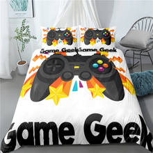 3 Piece Bedding Set Gamepad Duvet Cover  3D Printing Bedding Star Handle Bed Quilt Cover Kids Bed Cover Set Single Double Bed 2024 - buy cheap