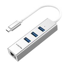 Lention Type-C USB 3.0 Hub usb-c Ethernet to RJ45 100M/1000M Multi High Speed USB 3.0 Docking Station for Macbook C Port Devices 2024 - buy cheap