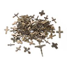 500g Tibetan Style Pendants Alloy Cross Mixed Style Chandelier Components Links For DIY Jewelry Making Accessories 2024 - buy cheap