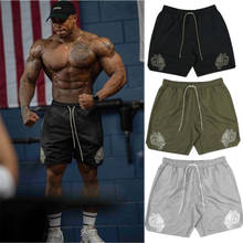 Summer Gyms Workout Male Loose Breathable Quick Dry Sportswear Jogger Beach Solid Shorts Men Fitness Bodybuilding Shorts 2024 - buy cheap