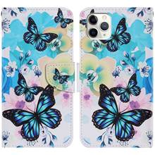 Butterfly Wolf Patterned Phone Shell For iPhone 12 Mini 11 Pro Max Card Slot Cover X XS XR For iPhone 6 6S 7 8 Plus SE 2020 D20F 2024 - купить недорого