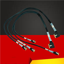 Кабель SAS SFF-8654-4x SFF-8654 74Pin-4x 38Pin 01KN140 для lenovo R590 материнская плата 12x3,5 HDD Backplane шнур NVME кабель SSD 2024 - купить недорого