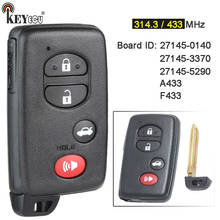 KEYECU A433 F433 27145-0140 / 27145-3370 / 27145-5290 Smart Remote Car Key Fob for Toyota Avalon Camry Corolla 2007-2013 2024 - buy cheap