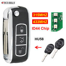 3 Button Remote Car Key For Bentley Style 315MHZ or 433MHZ ID44 PCF7935 Chip HU58 Uncut Blade For BMW 3 5 7 Series E38 E39 E46 2024 - buy cheap