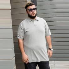 Polo de manga corta con cuello vuelto para hombre, camisetas de talla grande 8XL, 9XL, 10XL, camisetas holgadas de gran tamaño, Tops de algodón 52 54 70 2024 - compra barato