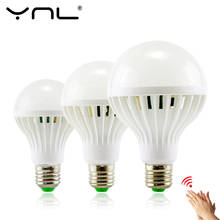 LED Sound Sensor Lamp E27 220v Led Bulb 12W 9W 7W 5W 3W White Auto Smart Infrared Body Sensor Light 2024 - buy cheap