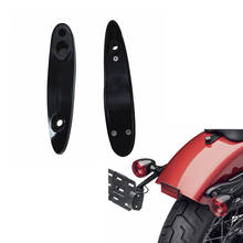 Kit de deslocamento de placa de moto, sinal de virada traseira/placa de licença para harley softtail low rider street bob ventilação slim 2018-2020 2024 - compre barato