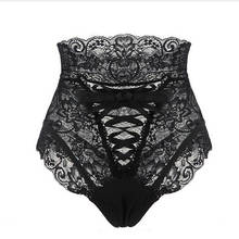 Amazing Sexy Panties Women High Waist Lace Thongs and G Strings Underwear Ladies Hollow Out Underpants Intimates Lingerie 2024 - buy cheap