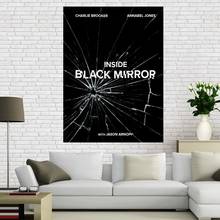 Custom Black Mirror Poster home Decoration cloth fabric wall poster print  Fabric Print 27*40cm 30*45cm Drop Shipping 2024 - buy cheap